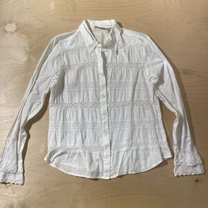 Apostrophe White Cotton Blouse 12 (QQ)